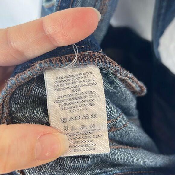 Free People Medium Wash Stretch Skinny Denim Bib Overalls. Size 27 - Picture 9 of 10